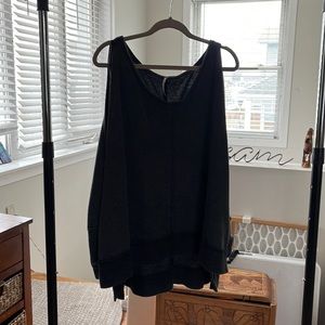 Free people distressed sweatshirt